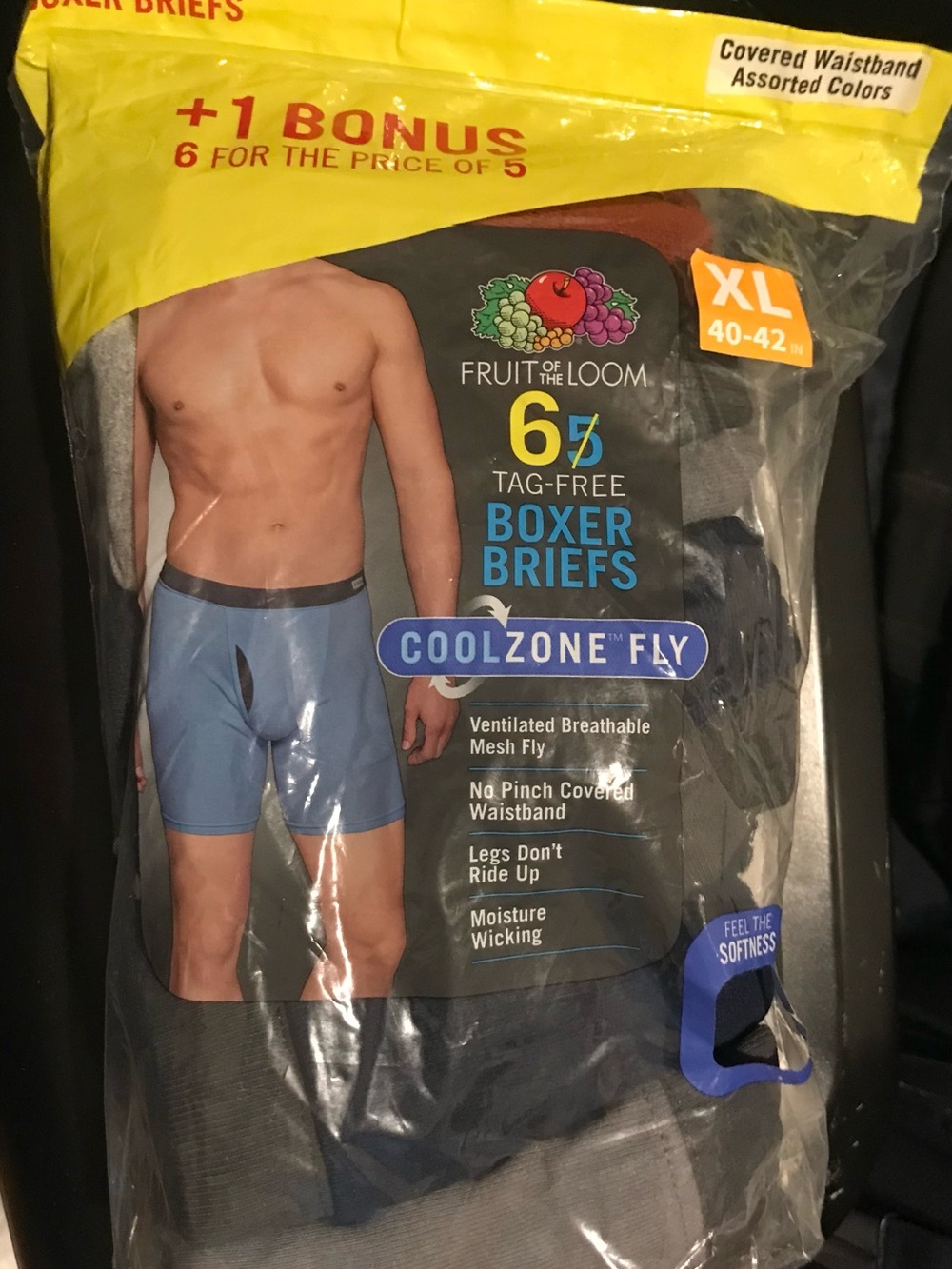 Fruit of the Loom Men’s Coolzone Fly boxer briefs 6 pack